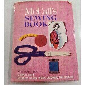 Vintage 1963 McCall's Sewing Book Random House hardcover Pink